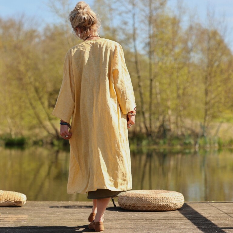 Meta SS25 - Calixte - Lin chiné jaune doux – Taille unique