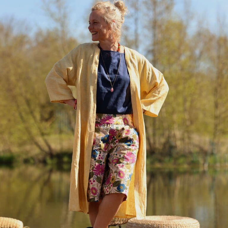 Meta SS25 - Calixte - Lin chiné jaune doux – Taille unique
