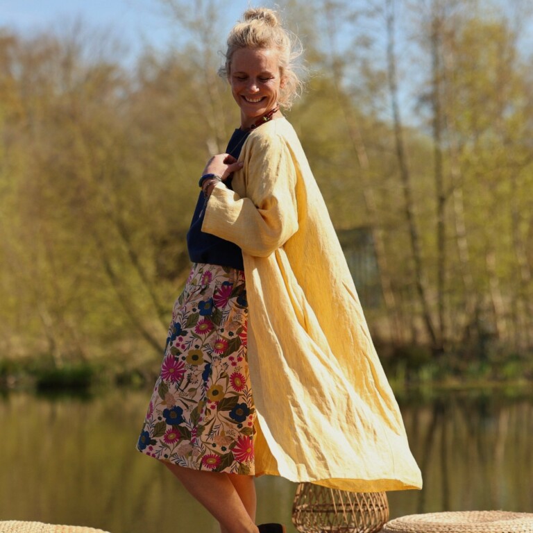 Meta SS25 - Calixte - Lin chiné jaune doux – Taille unique
