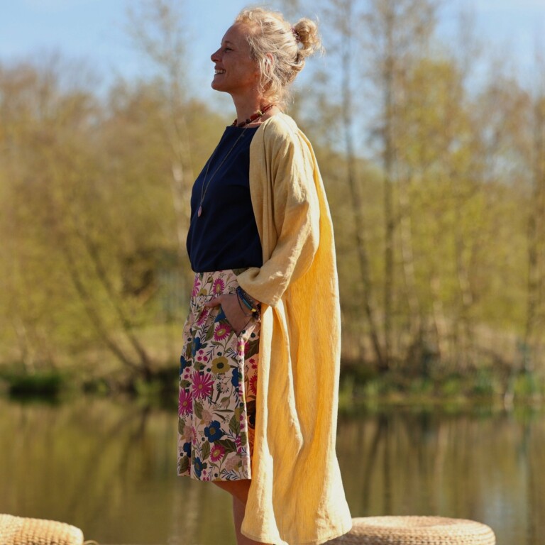 Meta SS25 - Calixte - Lin chiné jaune doux – Taille unique