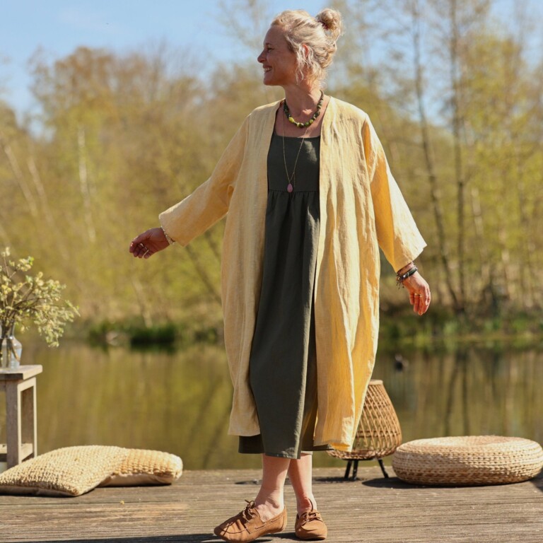 Meta SS25 - Calixte - Lin chiné jaune doux – Taille unique