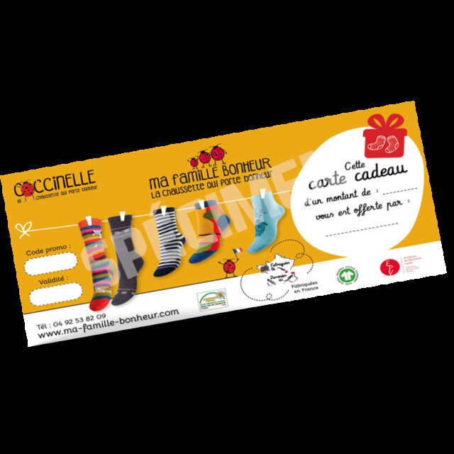 Chaussettes Coccinelle - Carte cadeau