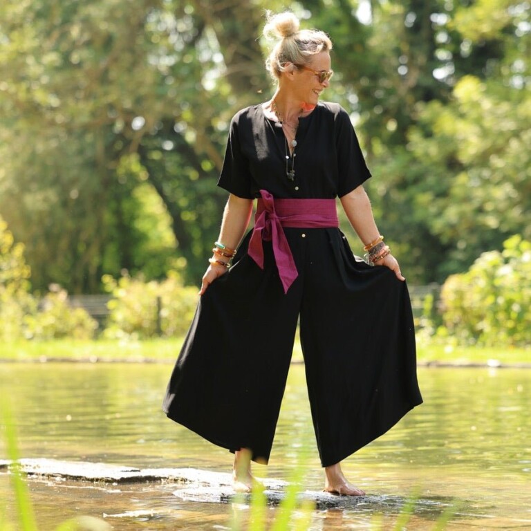 Quintessence - Ceinture Anita - Armuré de coton raisin