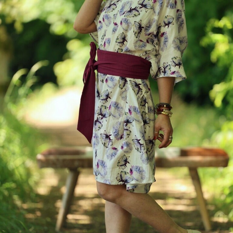 Quintessence - Ceinture Anita - Armuré de coton raisin