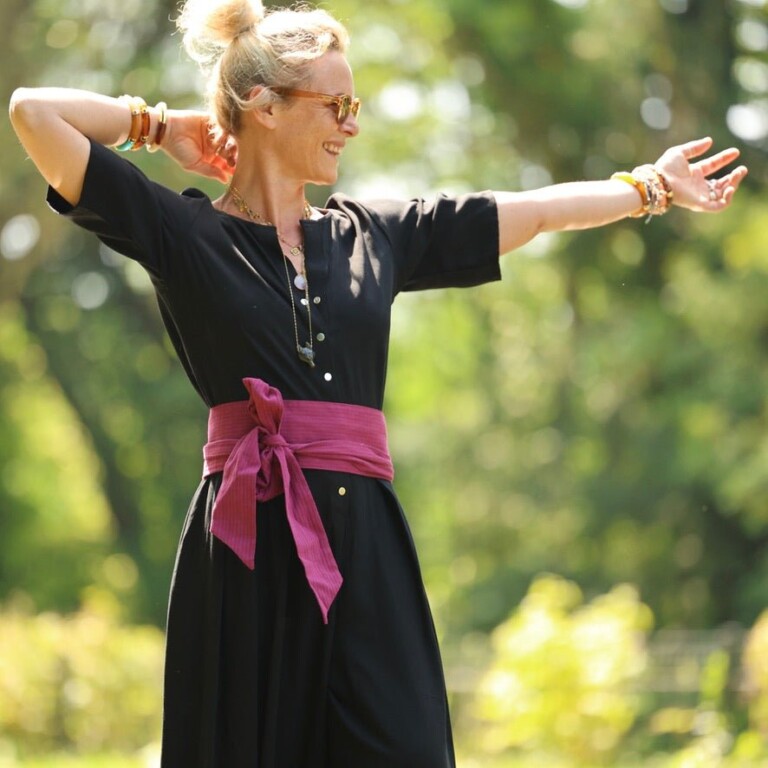 Quintessence - Ceinture Anita - Armuré de coton raisin