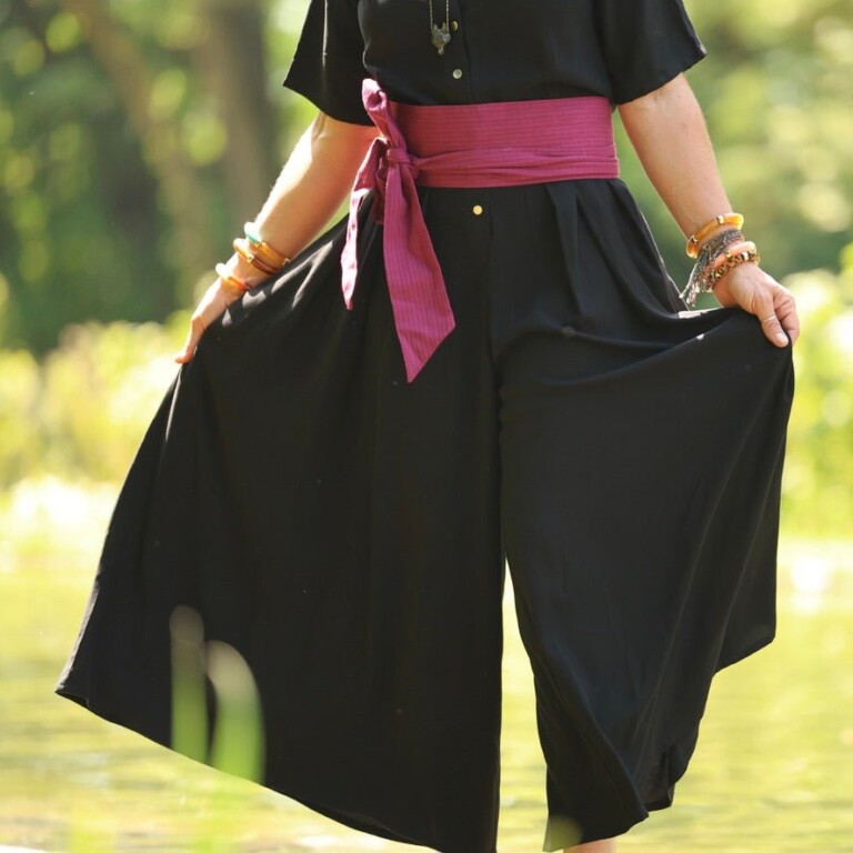 Quintessence - Ceinture Anita - Armuré de coton raisin