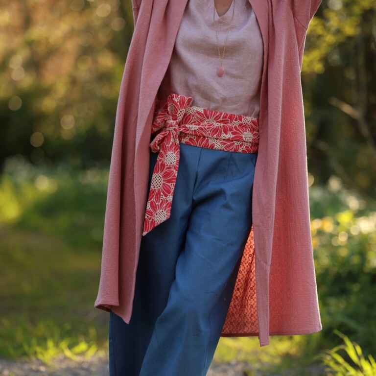 Quintessence - Ceinture Anita – Broderie rose gourmand
