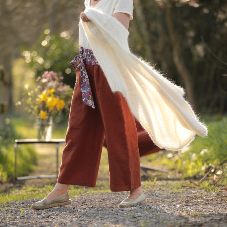 Quintessence - Ceinture Anita coton Floraison Améthyste