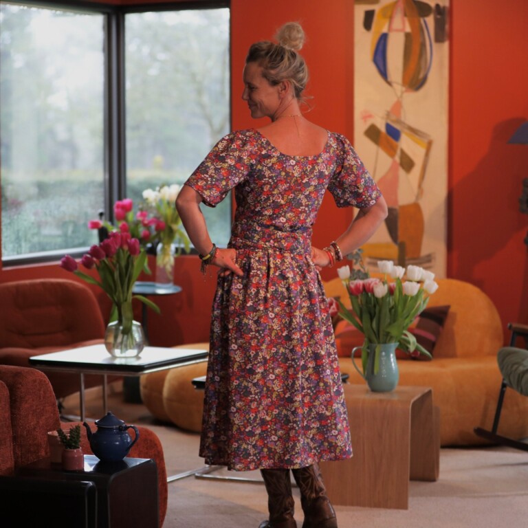 Quintessence - Ceinture Anita coton Floraison Améthyste