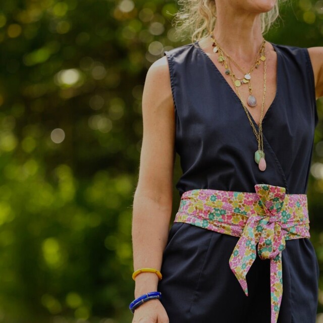Quintessence - Ceinture Anita – Coton floral vintage