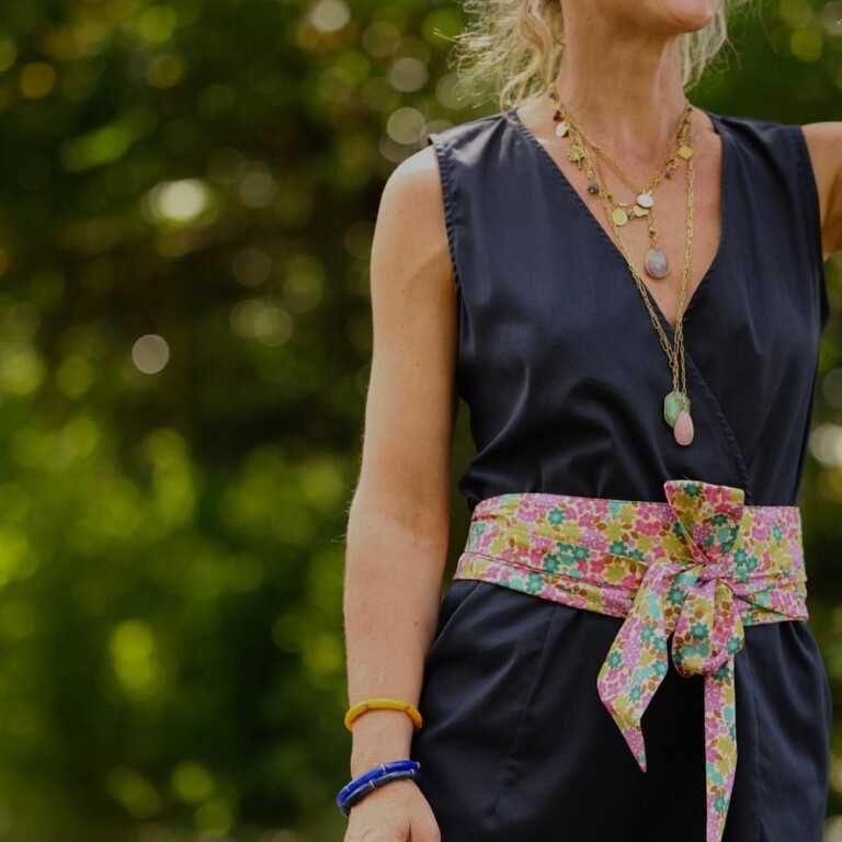 Quintessence - Ceinture Anita – Coton floral vintage
