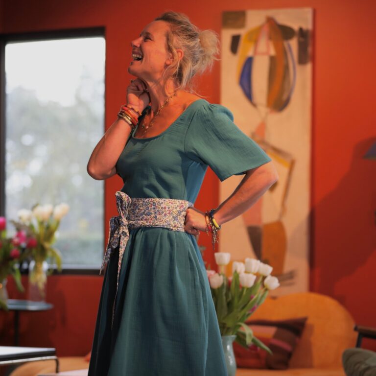 Quintessence - Ceinture Anita coton Printemps bleu
