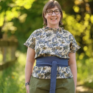 Quintessence - Ceinture Anita – Lin bleu jeans