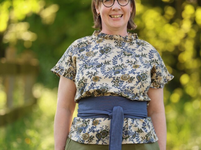 Quintessence - Ceinture Anita – Lin bleu jeans