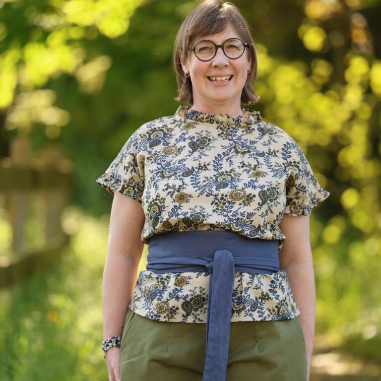 Quintessence - Ceinture Anita – Lin bleu jeans