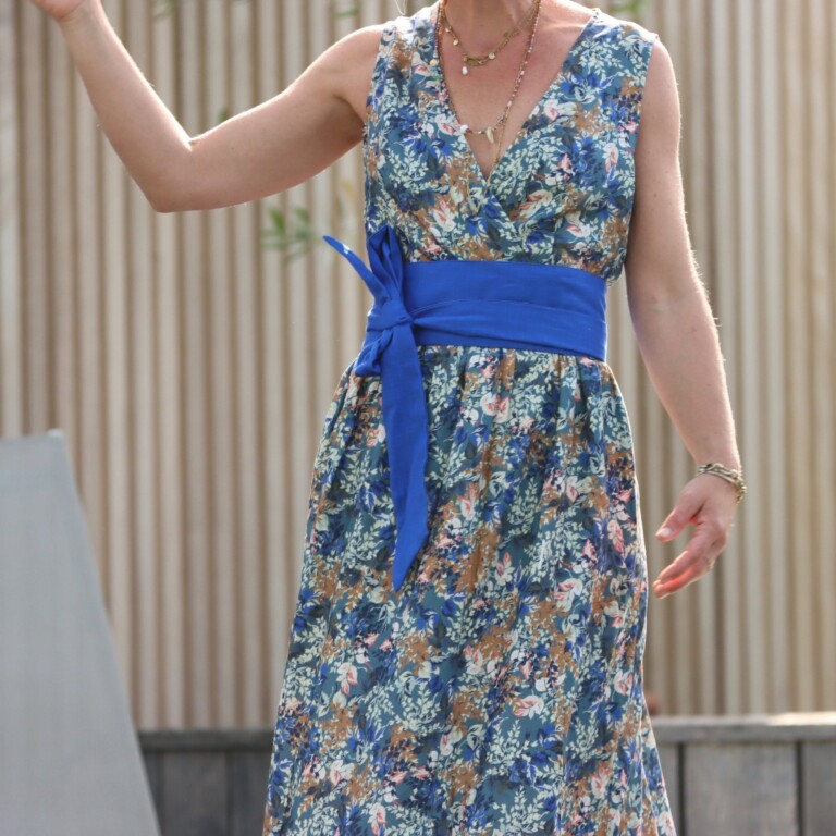Quintessence - Ceinture Anita lin bleu majorelle
