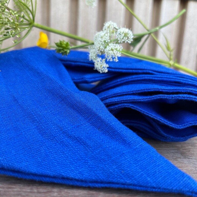 Quintessence - Ceinture Anita lin bleu majorelle