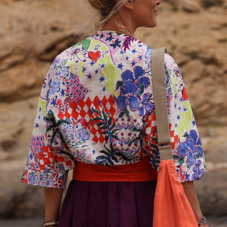 Quintessence - Ceinture Anita - lin orange