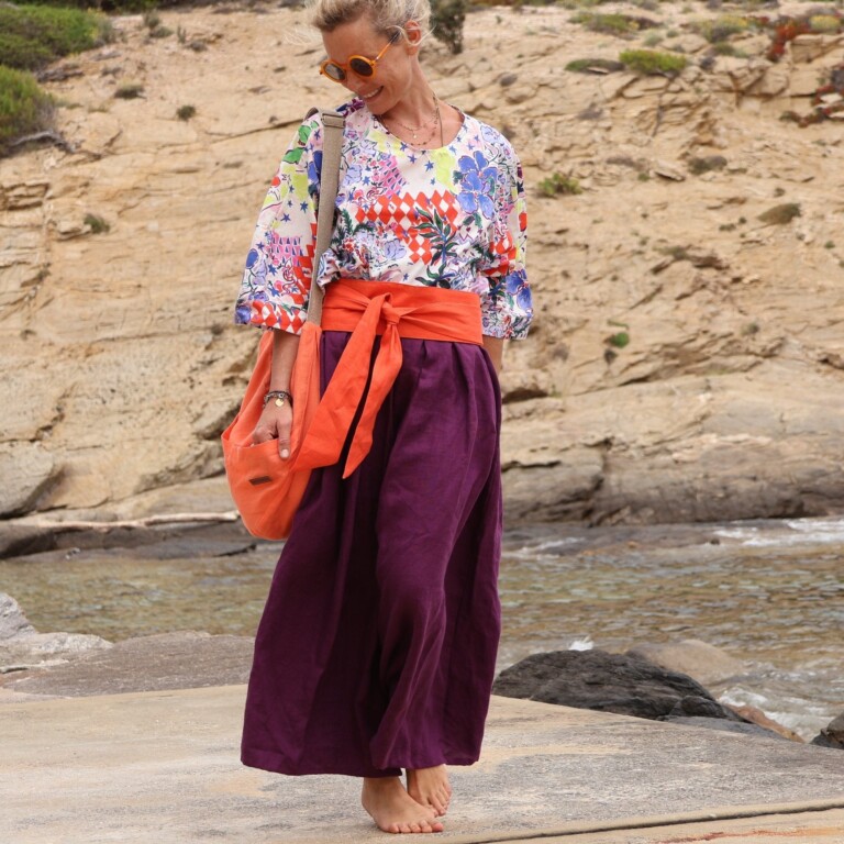 Quintessence - Ceinture Anita - lin orange