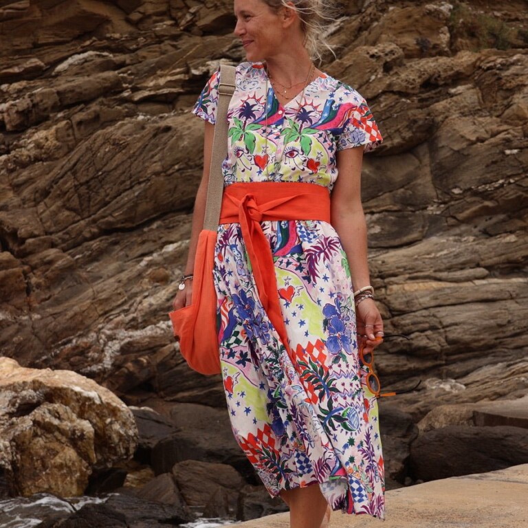 Quintessence - Ceinture Anita - lin orange