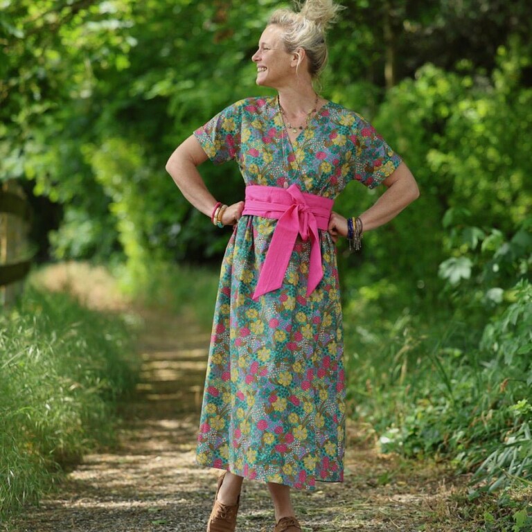 Quintessence - Ceinture Anita - lin rose fluo
