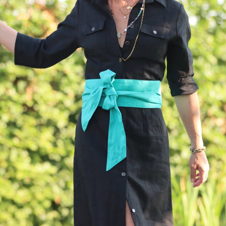 Quintessence - Ceinture Anita lin turquoise
