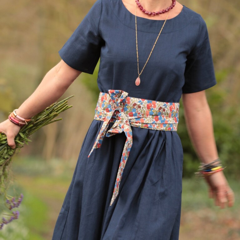 Quintessence - Ceinture Anita - coton Petit floral poétique