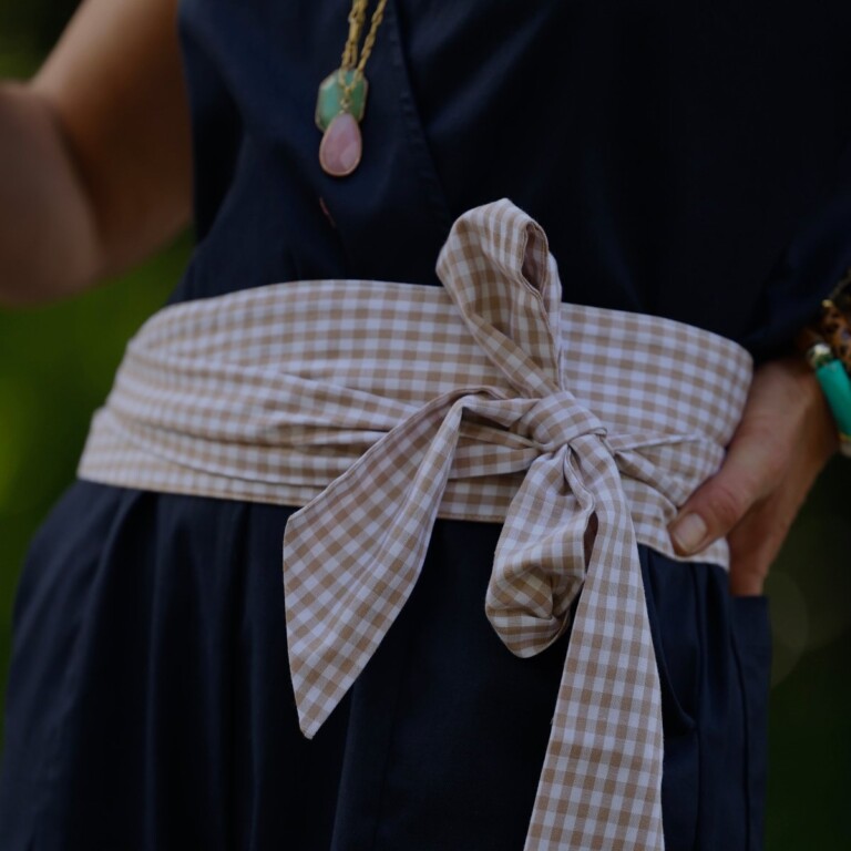 Quintessence - Ceinture Anita vichy ficelle