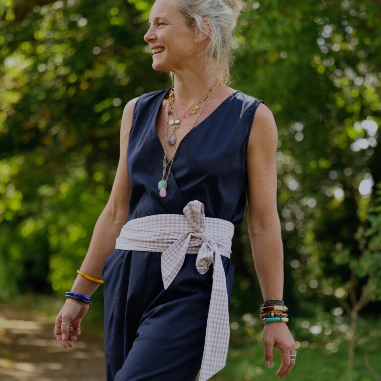 Quintessence - Ceinture Anita vichy ficelle