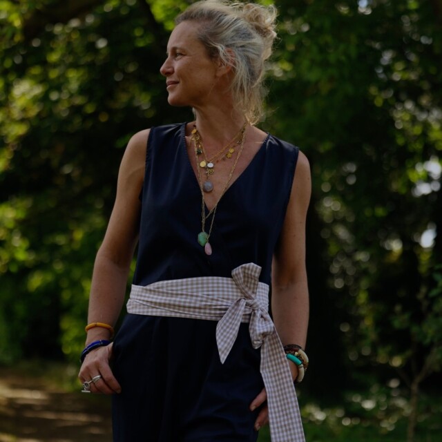 Quintessence - Ceinture Anita vichy ficelle
