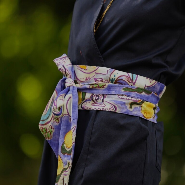 Quintessence - Ceinture Anita – viscose Céleste