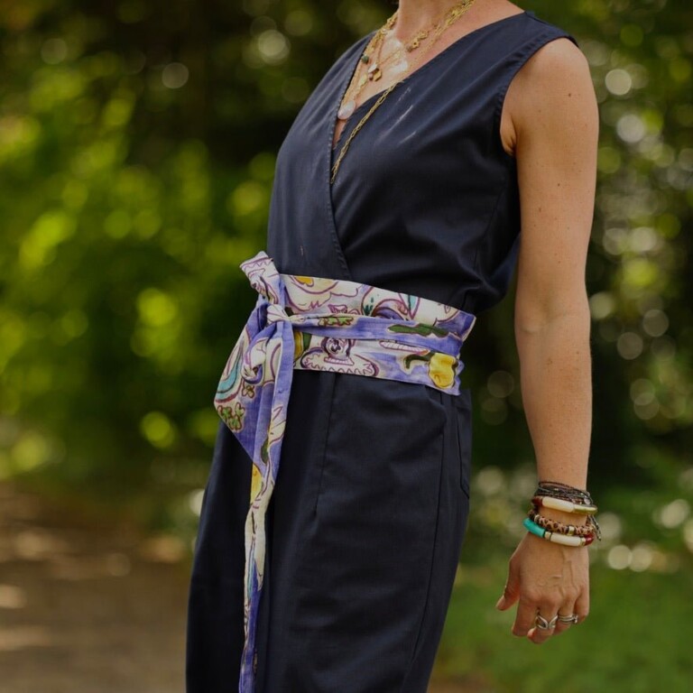 Quintessence - Ceinture Anita – viscose Céleste