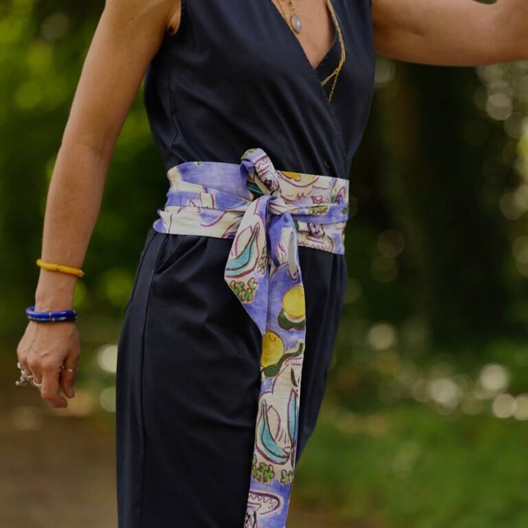 Quintessence - Ceinture Anita – viscose Céleste
