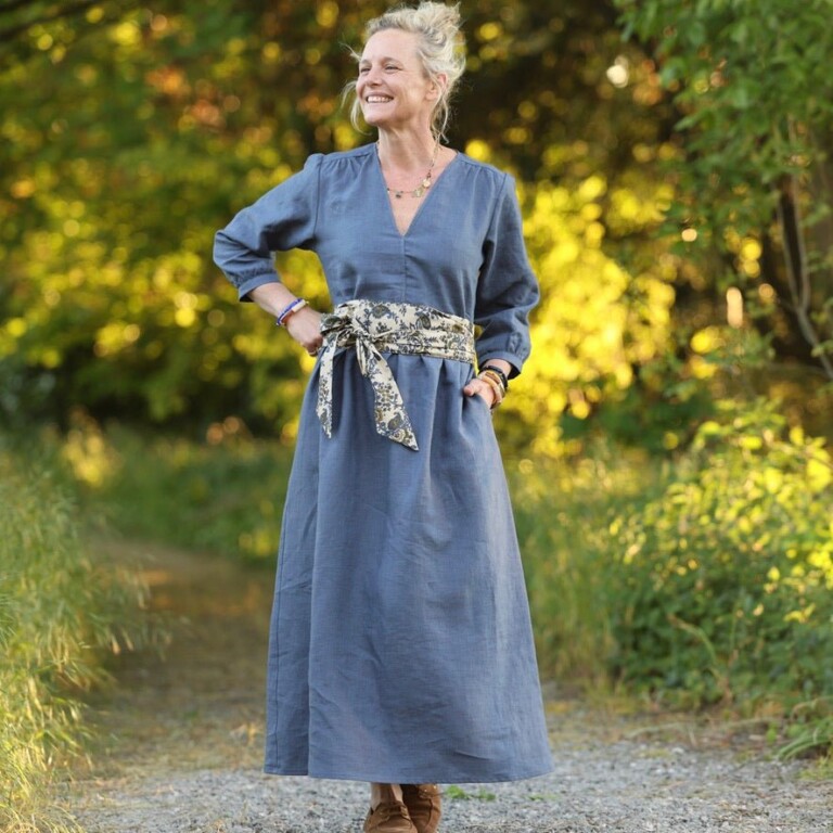 Quintessence - Ceinture Anita – Voile de coton fougère