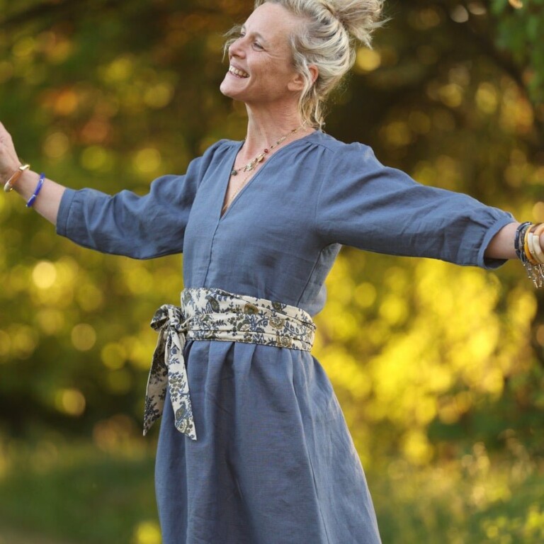 Quintessence - Ceinture Anita – Voile de coton fougère