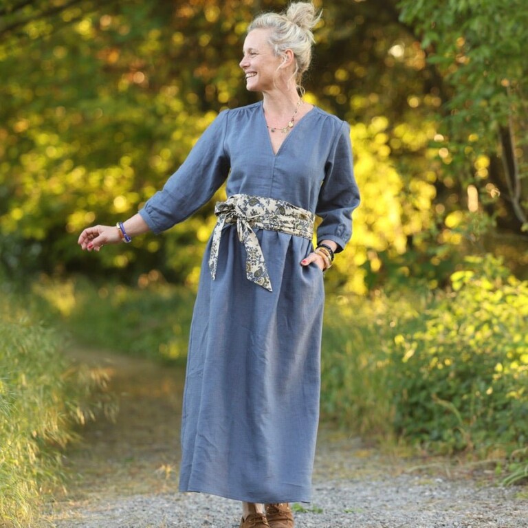 Quintessence - Ceinture Anita – Voile de coton fougère