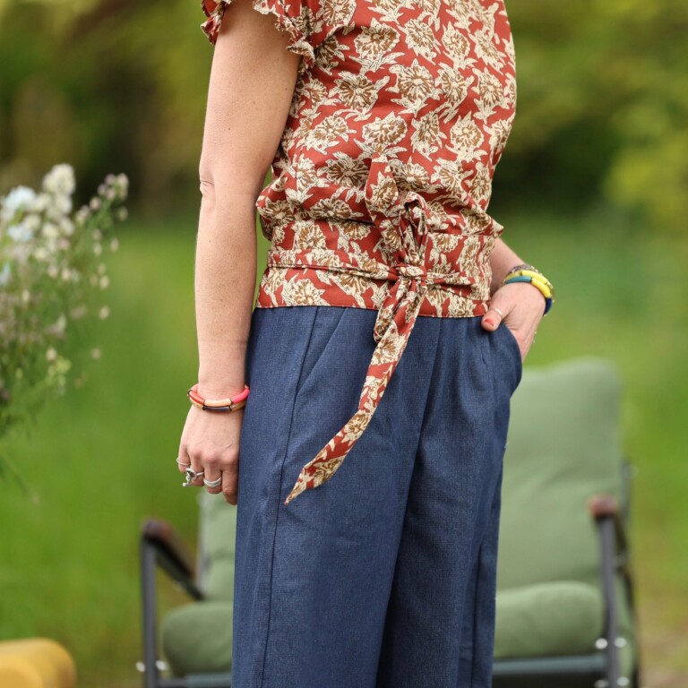 Quintessence - Ceinture Anita – Voile de coton hibiscus