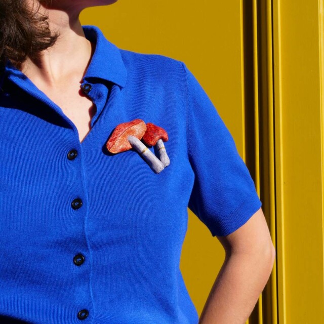 Ciléa Bijoux - Broche champignon Simon