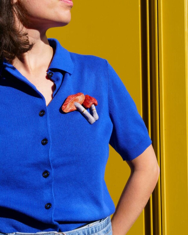 Ciléa Bijoux - Broche champignon Simon