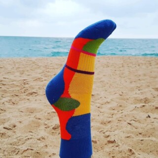 Chaussettes-coccinelles-bleu-multicolor