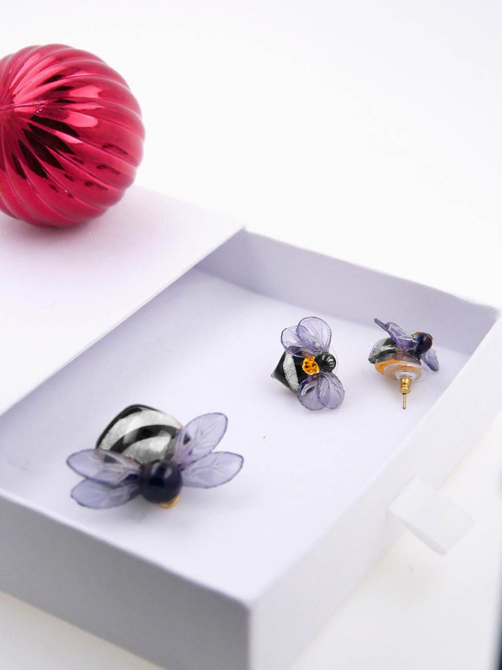 coffret cadeaux bijoux bourdon 1 Ciléa Paris - Coffret cadeaux bijoux Bourdon – Tige (Oreilles percées)