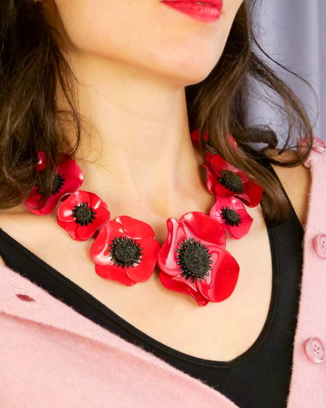 Ciléa Paris - Collier Anémone - Maxi – Noir