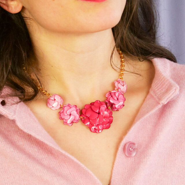 Ciléa Paris - Collier Géranium - Petit – Rose