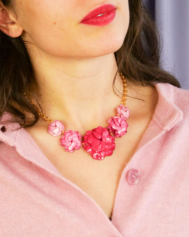 Ciléa Paris - Collier Géranium - Petit – Rose