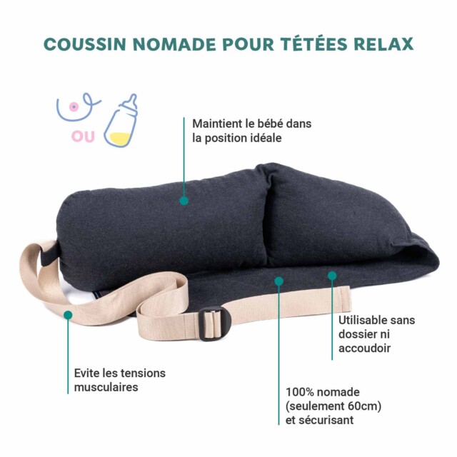 Cosy Club - Coussin d'allaitement sangle écrue · DUOH!
