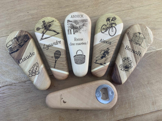 Décapsuleur 100% personnalisable (sur commande) par la marque Sève et Copeaux Sève et Copeaux - Décapsuleur 100% personnalisable (sur commande)