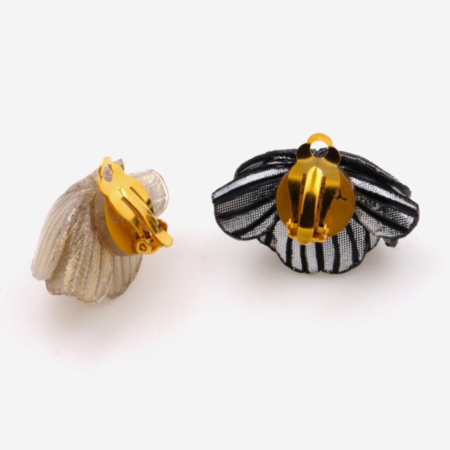 Ciléa Paris - Boucle d'oreille Destin - Grand – Noir / Clip (oreilles non percées)