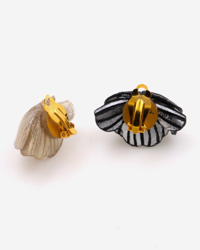 Ciléa Paris - Boucle d'oreille Destin - Grand – Noir / Clip (oreilles non percées)