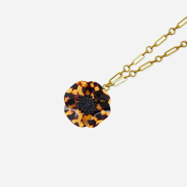 Ciléa Paris - Pendentif Anémone - Petit – Je ne veux pas la chaîne / Lavande