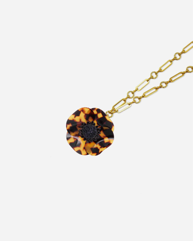 Ciléa Paris - Pendentif Anémone - Petit – Je ne veux pas la chaîne / Lavande